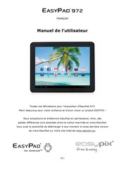 Easypix EASYPAD 972 Manuel De L'utilisateur