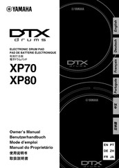 Yamaha DTX drums XP70 Mode D'emploi