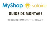 Solaire KIT SOLAIRE 2 PANNEAUX Guide De Montage