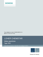 Siemens LOHER CHEMSTAR 1PS1 Instructions De Service Et De Montage