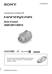 Sony Handycam HDR-SR12 Mode D'emploi