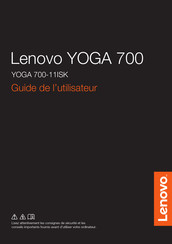 Lenovo YOGA 700-11ISK Guide De L'utilisateur