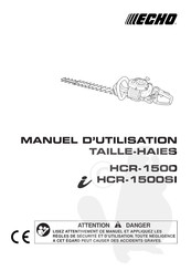 Echo HCR-1500SI Manuel D'utilisation