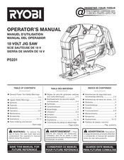 Ryobi P5231 Manuel D'utilisation