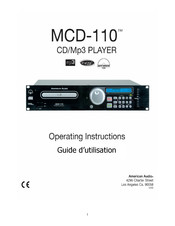 American Audio MCD-110 Guide D'utilisation