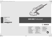 Bosch GWS 880 Professional Notice Originale