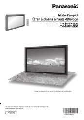 Panasonic TH-65PF10EK Mode D'emploi