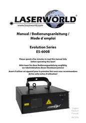 Laserworld Evolution Série Mode D'emploi