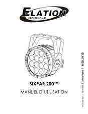 Elation Professional SIXPAR 200 Manuel D'utilisation