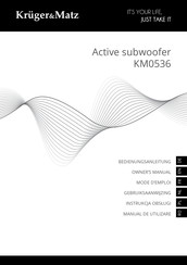 Krüger & Matz KM0536 Mode D'emploi