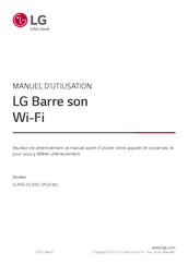 LG SPL8-W Manuel D'utilisation