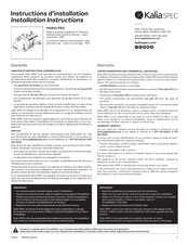 Kalia SPEC 105822-PEX Instructions D'installation