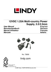 Lindy Multi-Pays 12VDC ZZU1588-300120 Manuel Utilisateur