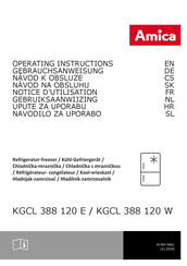 Amica KGCL 388 120 E Notice D'utilisation