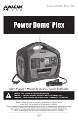 Wagan Tech Power Dome Plex Guide D'utilisation