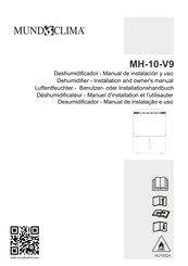 mundoclima MH-10-V9 Manuel D'installation Et L'utilisauter