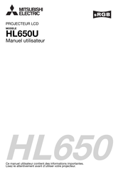 Mitsubishi Electric HL650U Manuel Utilisateur