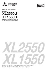 Mitsubishi Electric XL2550U Manuel Utilisateur