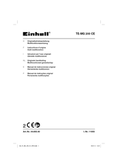 EINHELL TE-MG 200 CE Instructions D'origine