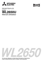 Mitsubishi Electric WL2650U Manuel Utilisateur