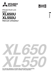 Mitsubishi Electric XL550U Manuel Utilisateur