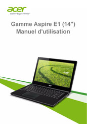 Acer Aspire E1-422G Manuel D'utilisation