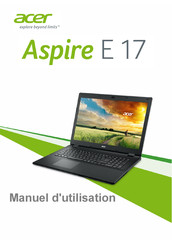 Acer Aspire E 17 Série Manuel D'utilisation