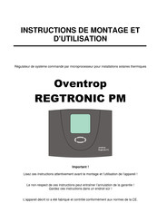 oventrop REGTRONIC PM Instructions De Montage Et D'utilisation