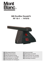 Mont Blanc MB RoofBar ReadyFit RF 16-1 Instructions De Montage