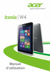 Acer Iconia W4 Manuel D'utilisation