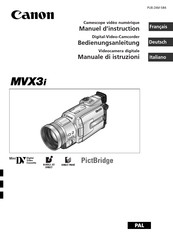 Canon MVX3i Manuel D'instruction