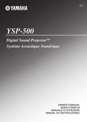 Yamaha YSP-500 Mode D'emploi