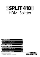 Marmitek SPLIT 418 Guide Utilisateur