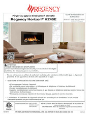 Regency Horizon HZ40E-NG11 Guide D'installation Et D'utilisation
