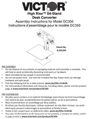 Victor High Rise DC350 Instructions D'assemblage