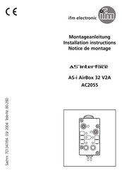 IFM Electronic AS-interface AC2055 Notice De Montage