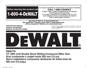 DeWalt DWS779 Guide D'utilisation