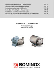 Bominox STAMP-STN Instructions De Montage Et D'entretien