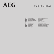 Aeg CX7 ANIMAL Mode D'emploi