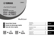 Yamaha AVENTAGE RX-A780 Guide De Démarrage Rapide
