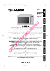 Sharp R-898-A Mode D'emploi Avec Livre De Recettes