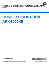 Motorola APX 8000XE Guide D'utilisation