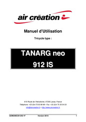Air Creation TANARG neo 912 IS Manuel D'utilisation