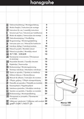 Hansgrohe Novus 100 71036000 Mode D'emploi / Instructions De Montage