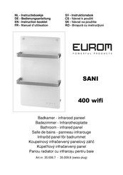 Eurom Sani 400 WiFi Manuel D'utilisation