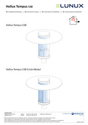 Lunux Hellux Tempus 538 Instructions D'installation