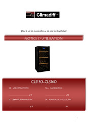 Climadiff CLS160 Notice D'utilisation