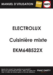 Electrolux EKM648522X Manuel D'utilisation