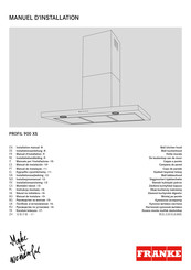 Franke PROFIL 900 XS Manuel D'installation