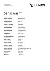 DURAVIT SensoWash 25505900 Série Notice De Montage